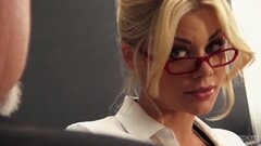 Blonde teacher Riley Steele gets shafted in the classroom Thumb
