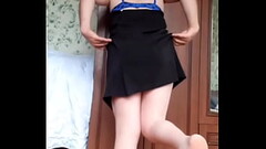 BIG ASS. Ladboy sexy bra hot dress white pretty shemale Thumb