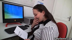 Fat ass office BBW seduces client into sex Thumb