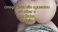 Eu contrato o cinegrafista para me filmar mas o cara fica de cacete duro e olha o que aconteceu... Thumb