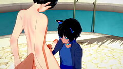 Yaoi - Catboy x Foxboy Handjob and Blowjob - Sissy crossdress Japanese Asian Manga Anime Film  Game  Thumb