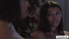 Stepdaughter pounded by shemale stepmom Thumb