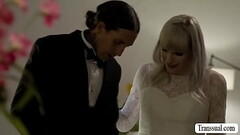 Groom fucks his TS bride and bridesmaid Thumb