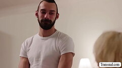 Busty TS blonde barebacked by boyfriend Thumb