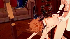 Genshin Impact Yaoi - Zhongli x Tartaglia Blowjob and fucked - Sissy crossdress Japanese Asian Manga Thumb
