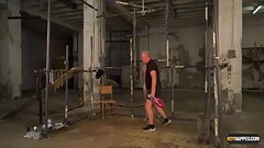 Mature Sebastian Kane torments skinny bound gay Jesse Evans Thumb