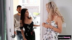 SacredShemale.com - Cheating guy barebacks tgirl Aubrey Kate Thumb