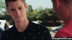 Closeted jock hitting on nerd gay classmate Thumb