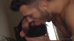 The hottest tongue spit kiss between Pol Prince &amp_ Oscar Marin Thumb