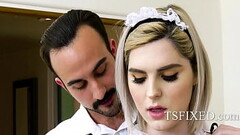 Hot Blonde Trans Maid Thumb