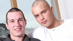 Damn! The guy with the shaved head is hot! Thumb