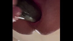 Fucking hard with a cucumber Thumb