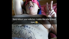 Cheating hotwife become a dirty pregnant cumslut after that slut training - Cuckold Captions - Milky Thumb