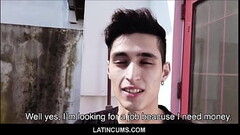 LatinCums.com - Skinny Straight Latino Teen Boy Gay For Pay Fuck With Hot Painter Thumb