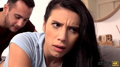 STUCK4K. Friend is happy to see the help girl not being able to move Thumb