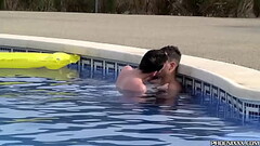 Jock Luke Desmond anal fucked in pool by twink Charley Cole Thumb