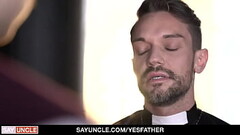 Catholic Boy (Ryan Jacobs) Gets Special Christmas Present from Priest (Dale Kuda) - YesFather Thumb