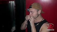 Pierced Pecker Peeks Thru The Glory Hole Thumb