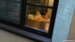 watched his neighbor out the window when she came home from work and masturbated her pussy Thumb
