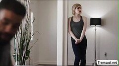 TS Ella spread legs and gets anal by dude Thumb