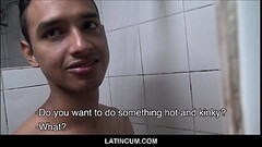 Twink Latino Boy Jason Paid Cash To Fuck Stranger In Locker Room POV Thumb