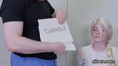 Peculiar sweetie is taken in butt hole assylum for awkward therapy Thumb