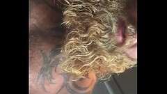 Ovi the Viking gets busy on my sloppy used hole Thumb