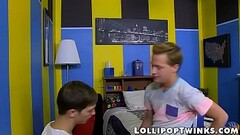 One lick on the lollipop and one lick on the twink dick Thumb