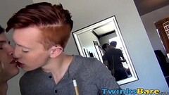 Young man gets fucked by his friends after giving double BJ Thumb