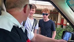 Sub twinks Alex Faux and Avery Monroe BDSM fucked by masters Thumb