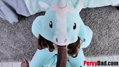 Ripping  My step Daughter'_s Onesie &amp_ Fucking Her- Stephie Staar Thumb
