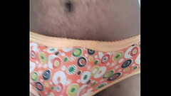 Masturbation wearing old Rezina Panty Thumb
