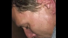 White boy gets cum and keeps sucking Thumb