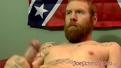 Ginger amateur with huge beard sucked dry by mature homo Thumb