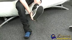 Young latino homosexual strokes oiled up big dick solo Thumb