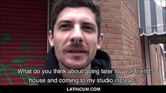 Amateur Straight Spanish Latino With Nose Ring Seduced By Gay Stranger For Money Outside POV Thumb