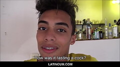 Amateur Latino Twink With Braces Paid To Have Threesome With Two Straight Guys Thumb