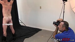 Gay stud shows his stuff before being dicked and cum sprayed Thumb