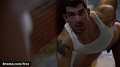 Damien Stone with Jeremy Spreadums at Whore Alley Part 3 Scene 1 - Trailer preview - Bromo Thumb