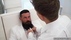 Video of two hot guys having gay sex first time Elders Garrett and Thumb